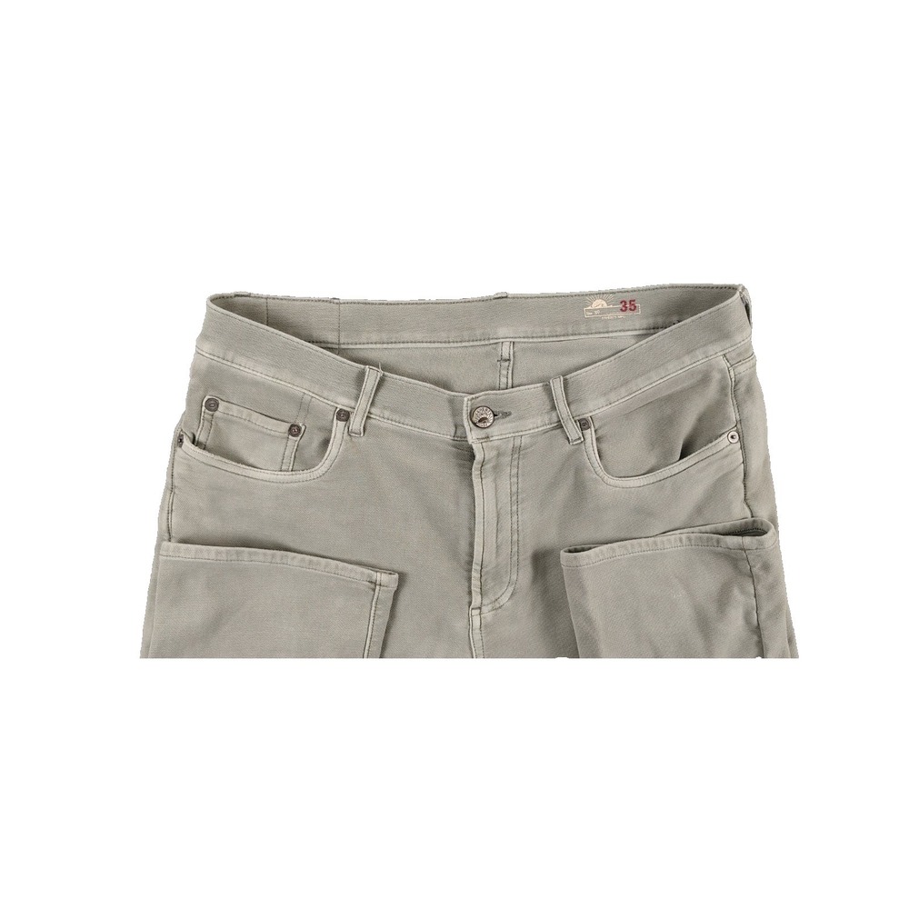 Faherty Stretch Terry 5 Pocket Pants Men's Size 35x33 MBC0020-FOL Faded Olive - Picture 3 of 16